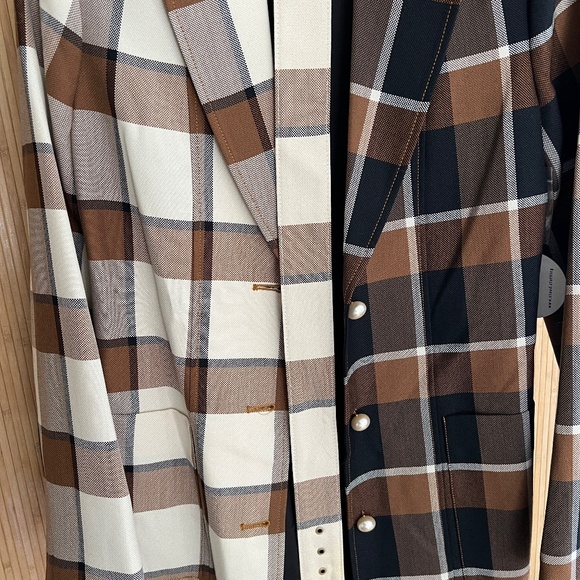 Staud | Pepper Coat in Dark Plaid - Picture 5 of 5